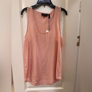 Theory silk racer tank nwt sz small pink